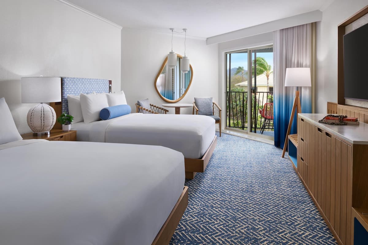 Signature Room, 2 Queen Beds, Garden View | Down comforters, in-room safe, desk, laptop workspace
