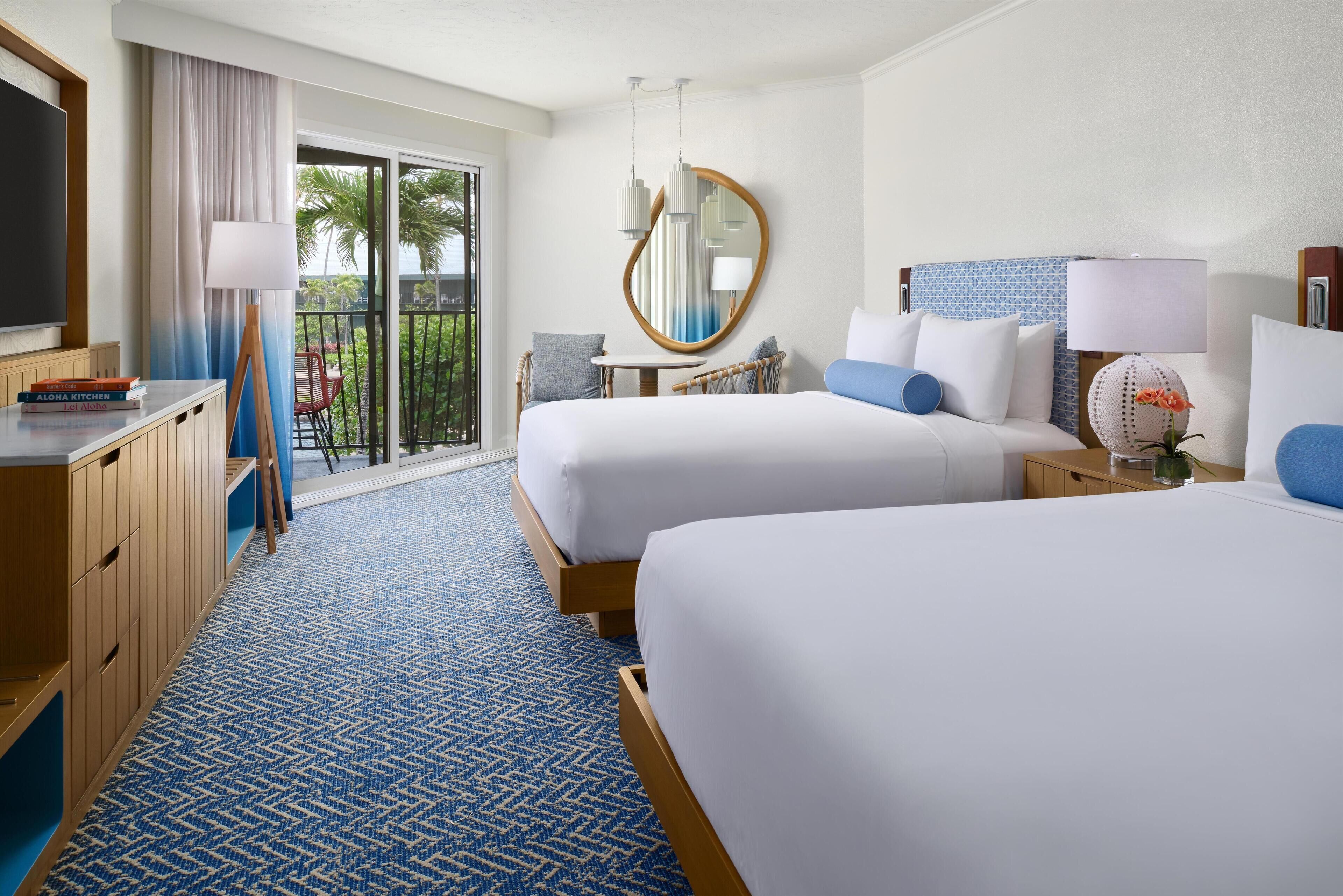 Signature Room, 2 Queen Beds, Mobility Accessible, Ocean View (Pool View) (Newly Renovated)