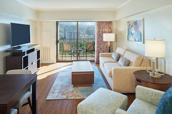 47-inch LCD TV with cable channels, TV, video-game console at Hilton Grand Vacations Club at Hilton Hawaiian Village