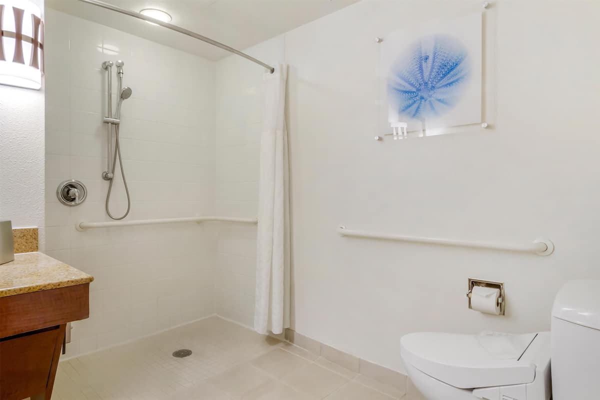 LAGOON TWR 2BDRM OCNFRNT SUITE HEAR RI SHWR | Bathroom shower