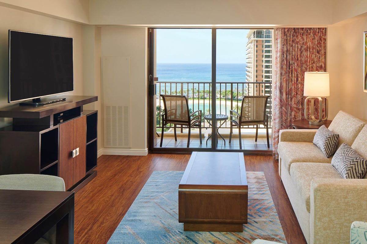 KALIA TOWER 1 BDRM OCEAN VW KING SUITE SFABD | Hochwertige Bettwaren, Pillowtop-Betten, Zimmersafe