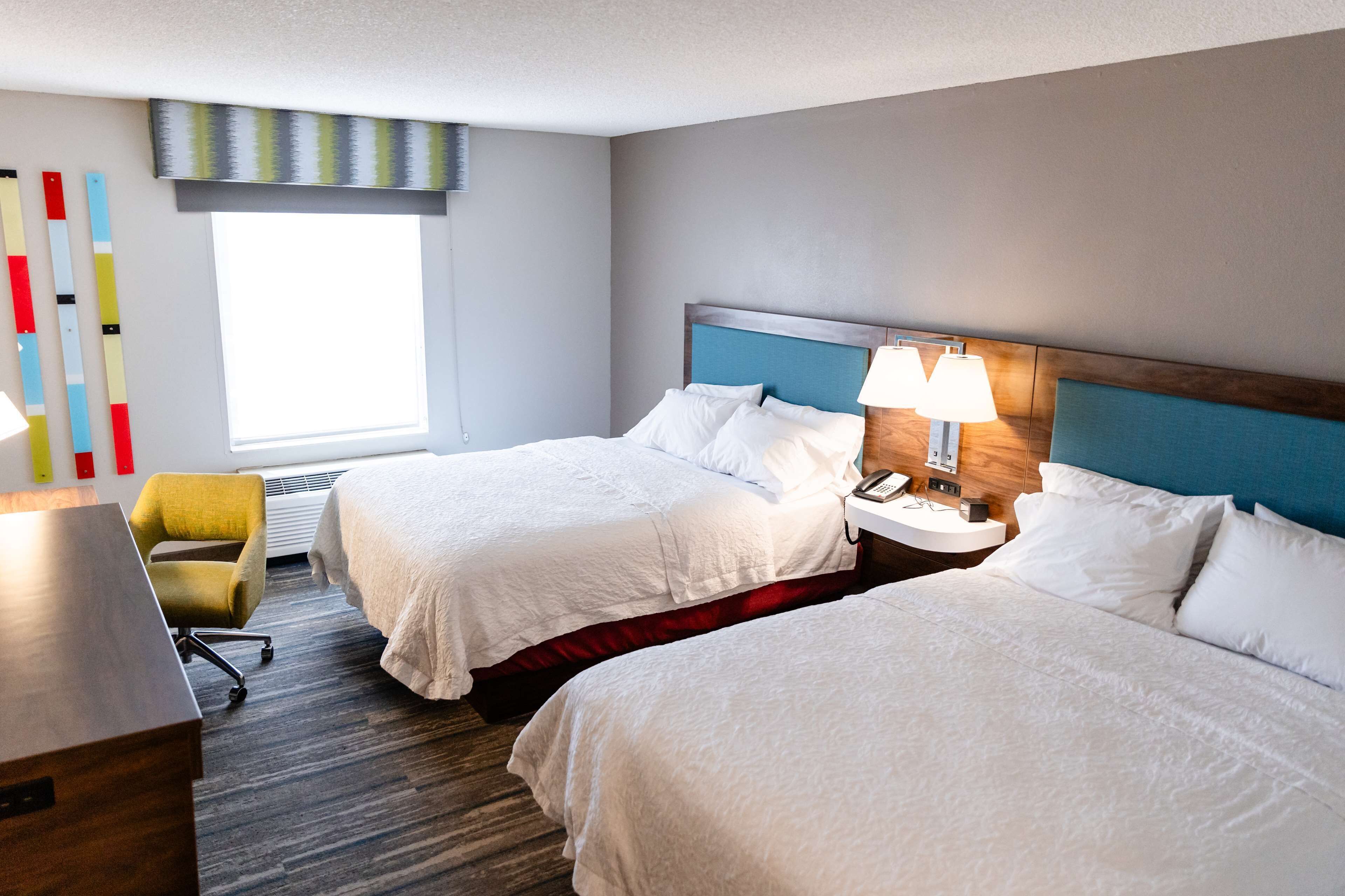 two queen beds non smoking | desk, iron/ironing board, rollaway beds, free wifi