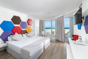 Chambre Panoramique, bain à remous, vue plage (Alexandre) | Bureau, chambres insonorisées, Wi-Fi gratuit, draps fournis