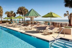 Indoor pool, 2 outdoor pools, open 7:00 AM to 9:30 PM, pool umbrellas