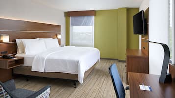 In-room safe, desk, laptop workspace, blackout drapes