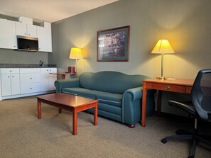 Suite, 1 Bedroom, Non Smoking | Premium bedding, in-room safe, soundproofing, iron/ironing board