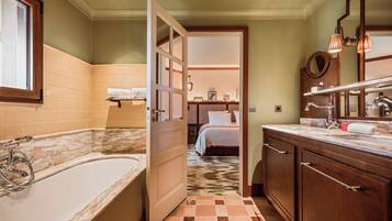 Free toiletries, hair dryer, bathrobes, slippers