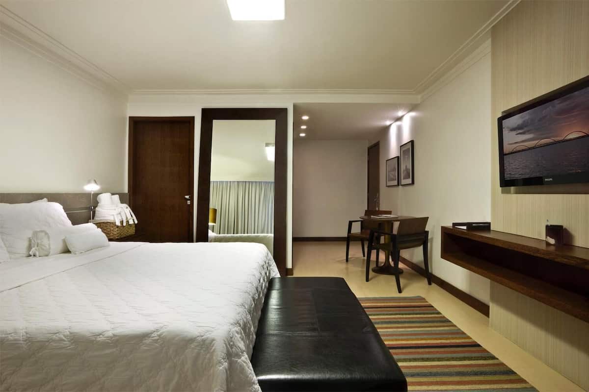 Minibar, desk, blackout drapes, iron/ironing board (on request)