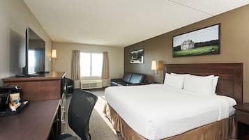 Desk, laptop workspace, blackout curtains, soundproofing