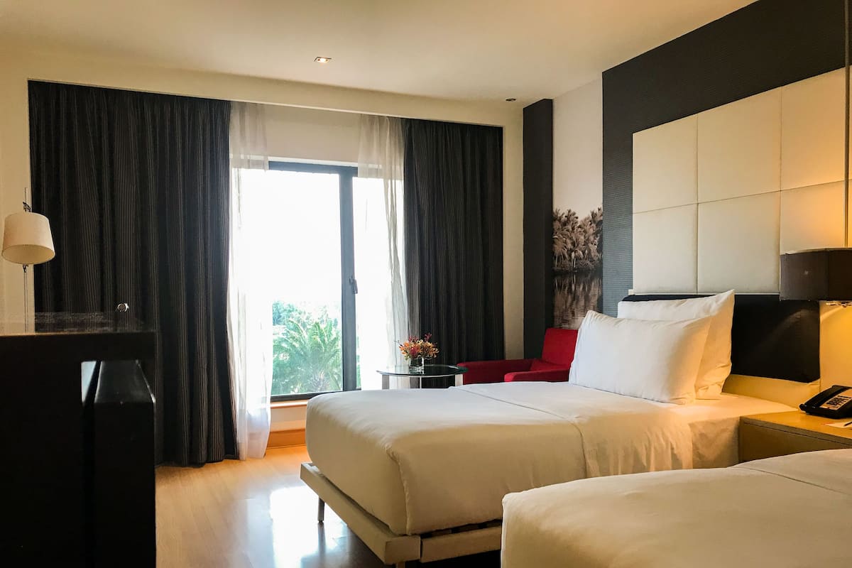 Ropa de cama de alta calidad y minibar