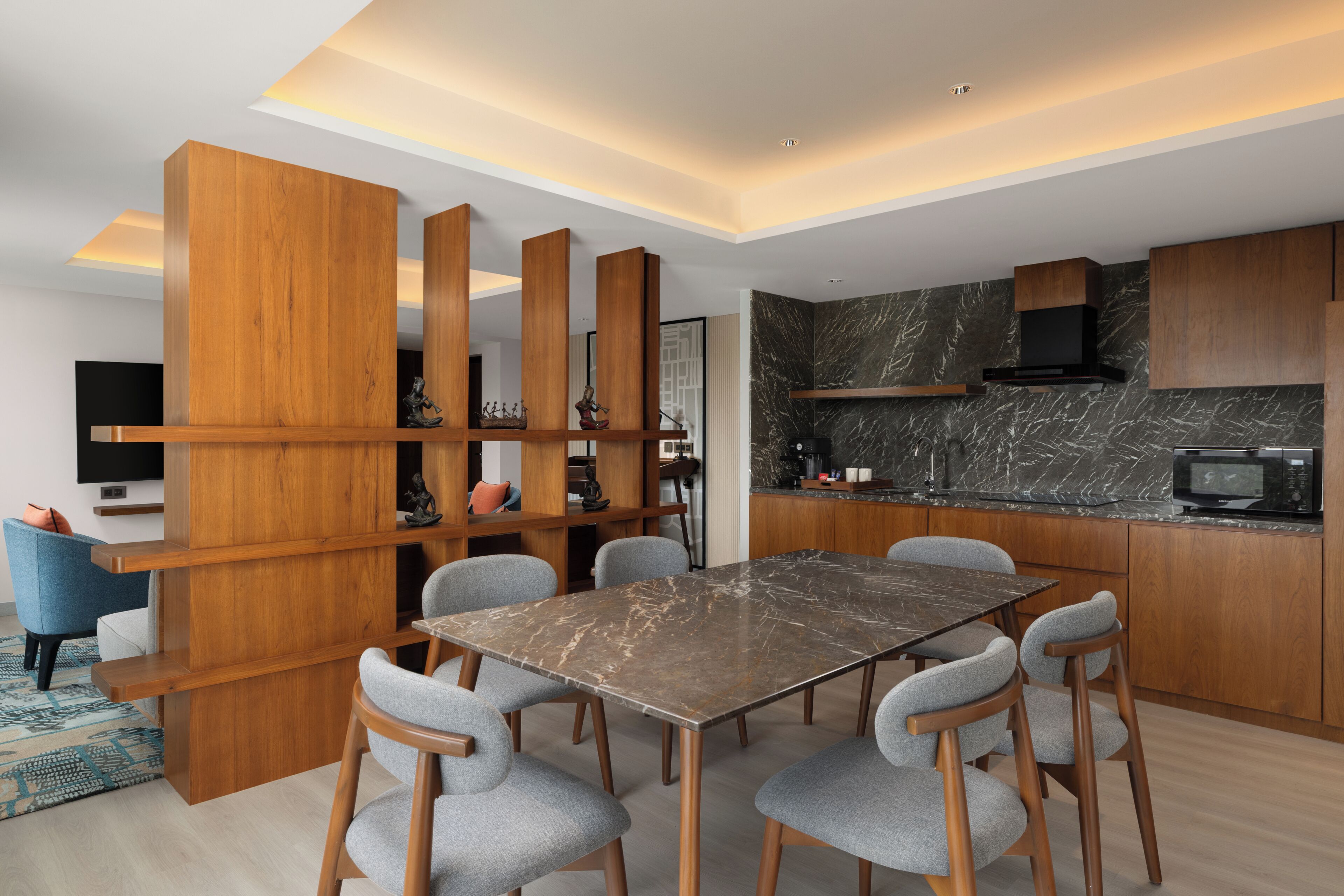 Presidential Suite, 2 Bedrooms, Balcony (island) | Dining room