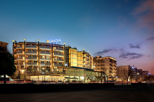 Front of property – evening/night