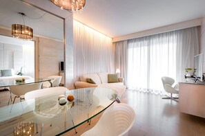 Executive Suite, Terrace, Sea Facing | Minibar, in-room safe, desk, blackout drapes