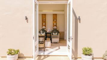 Salas para tratamentos a dois, tratamentos corporais, hidroterapia