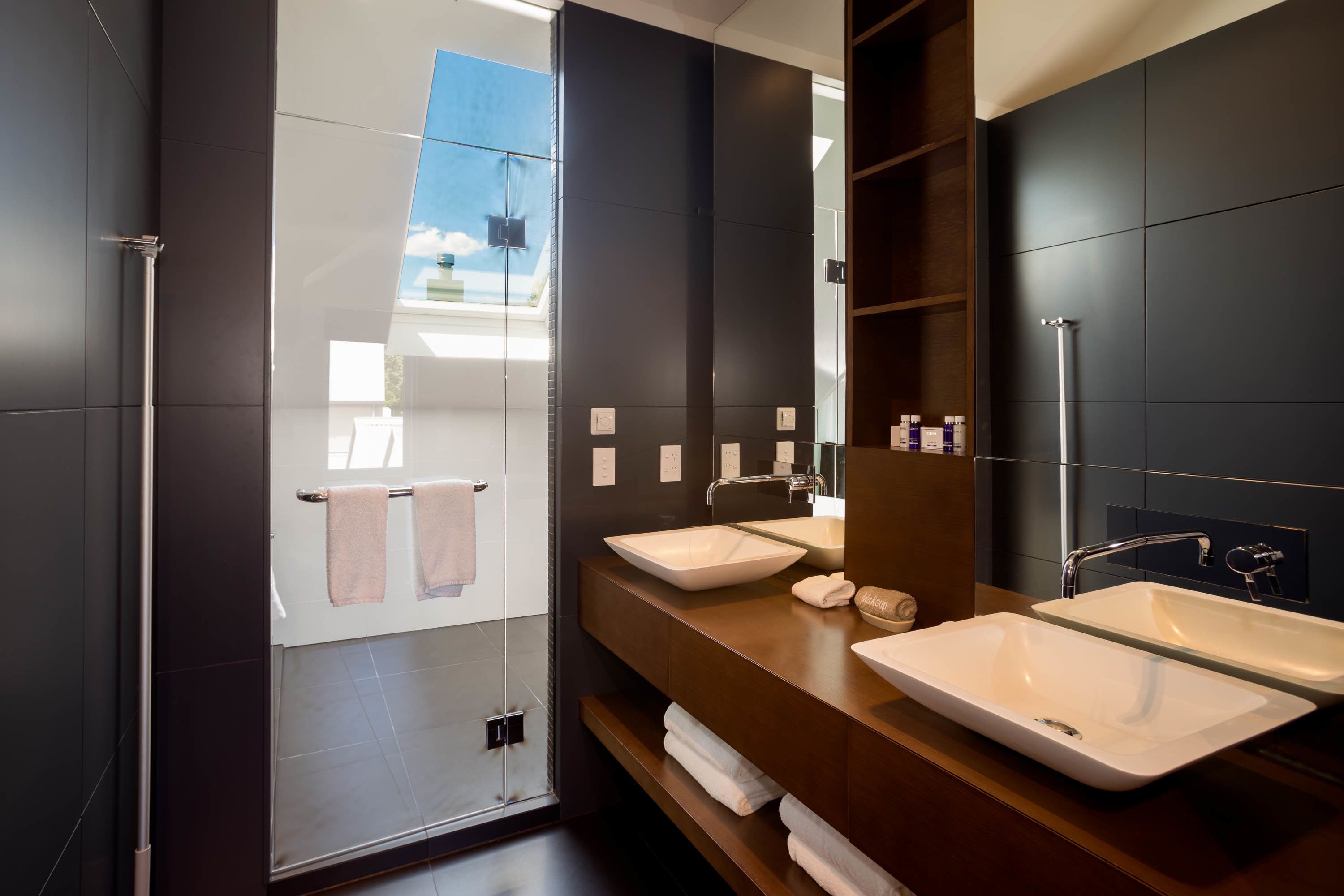 Eco-friendly toiletries, hair dryer, bathrobes, heated floors