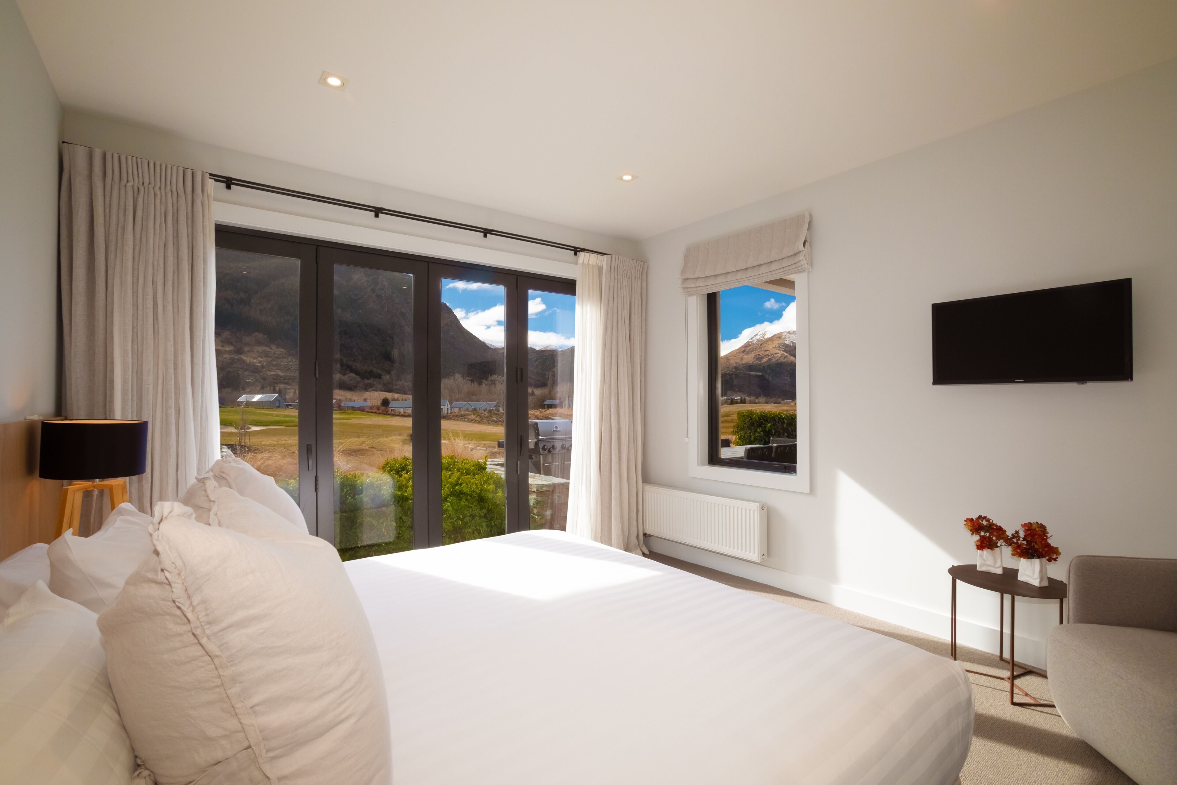 Premium bedding, minibar, desk, laptop workspace