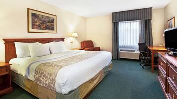 Deluxe Room, 1 King Bed, Non Smoking | Premium bedding, desk, laptop workspace, blackout curtains