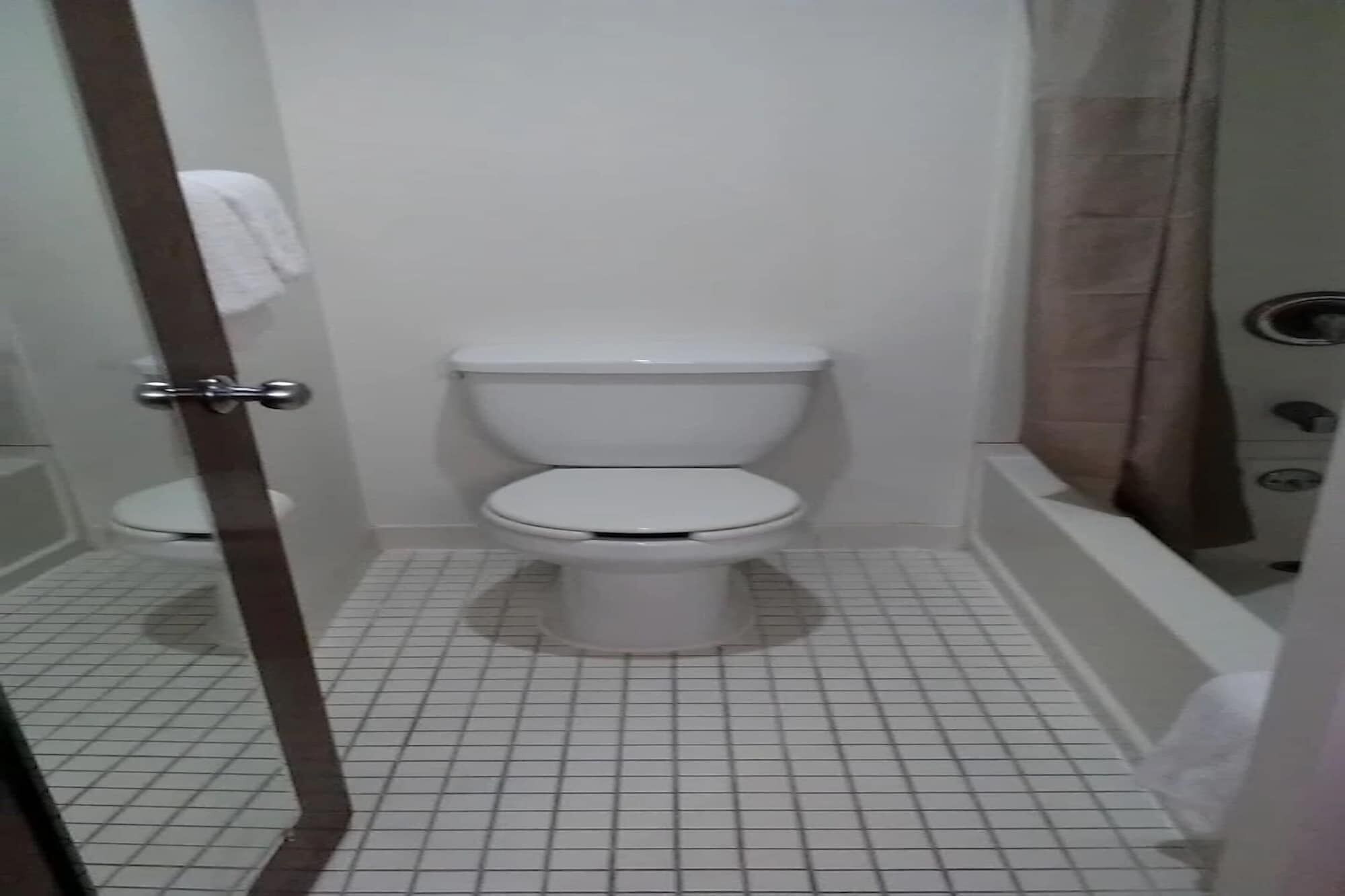 Ensemble douche/baignoire, serviettes fournies