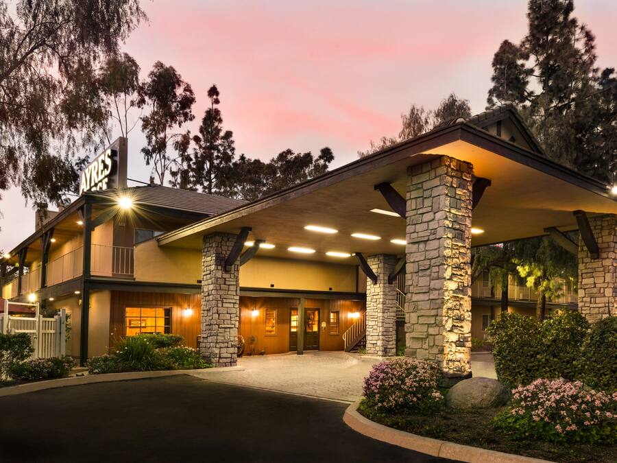 Front of property – evening/night