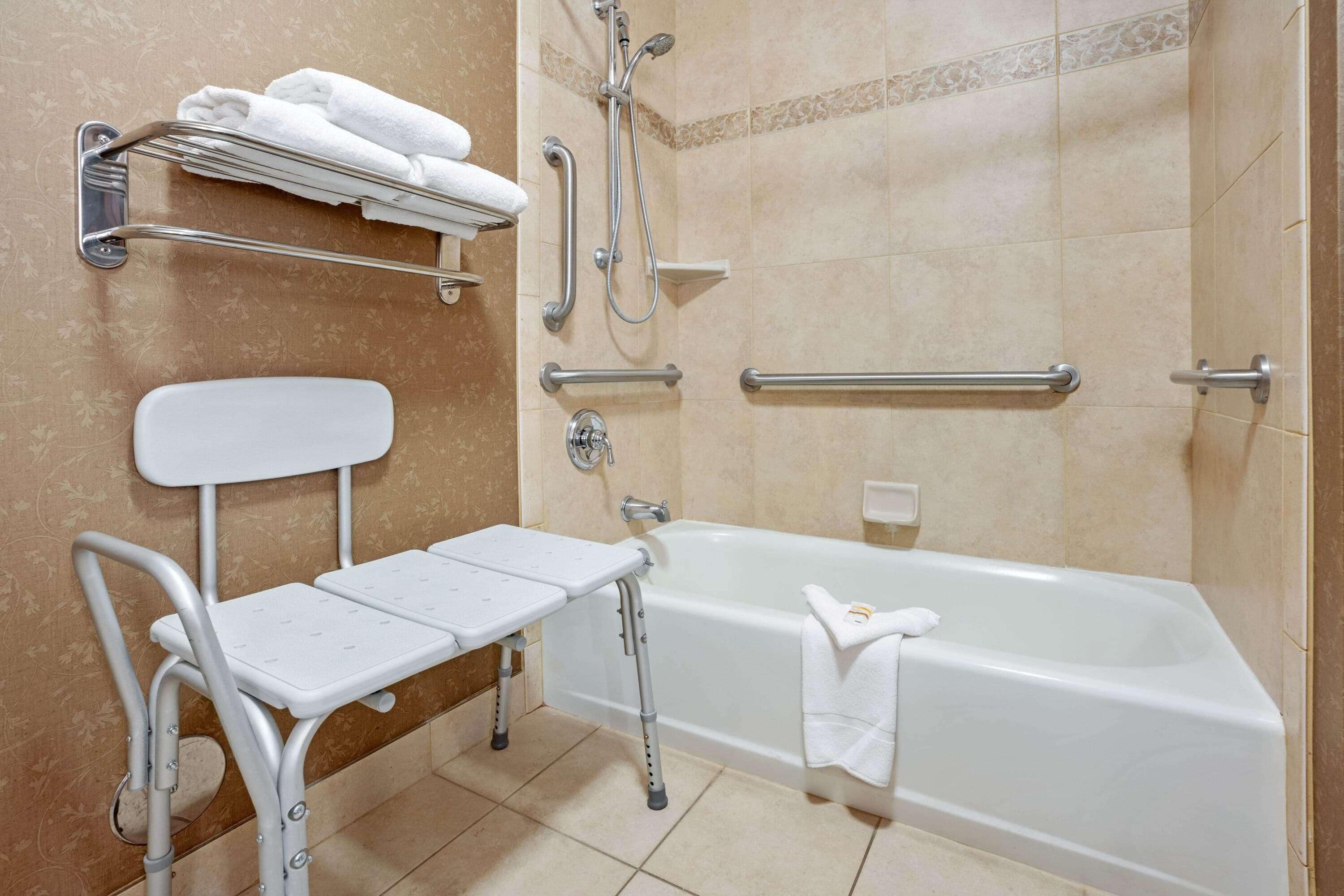 room, 2 queen beds, accessible, non smoking (mobility accessible) | bathroom | free toiletries, hair dryer, towels