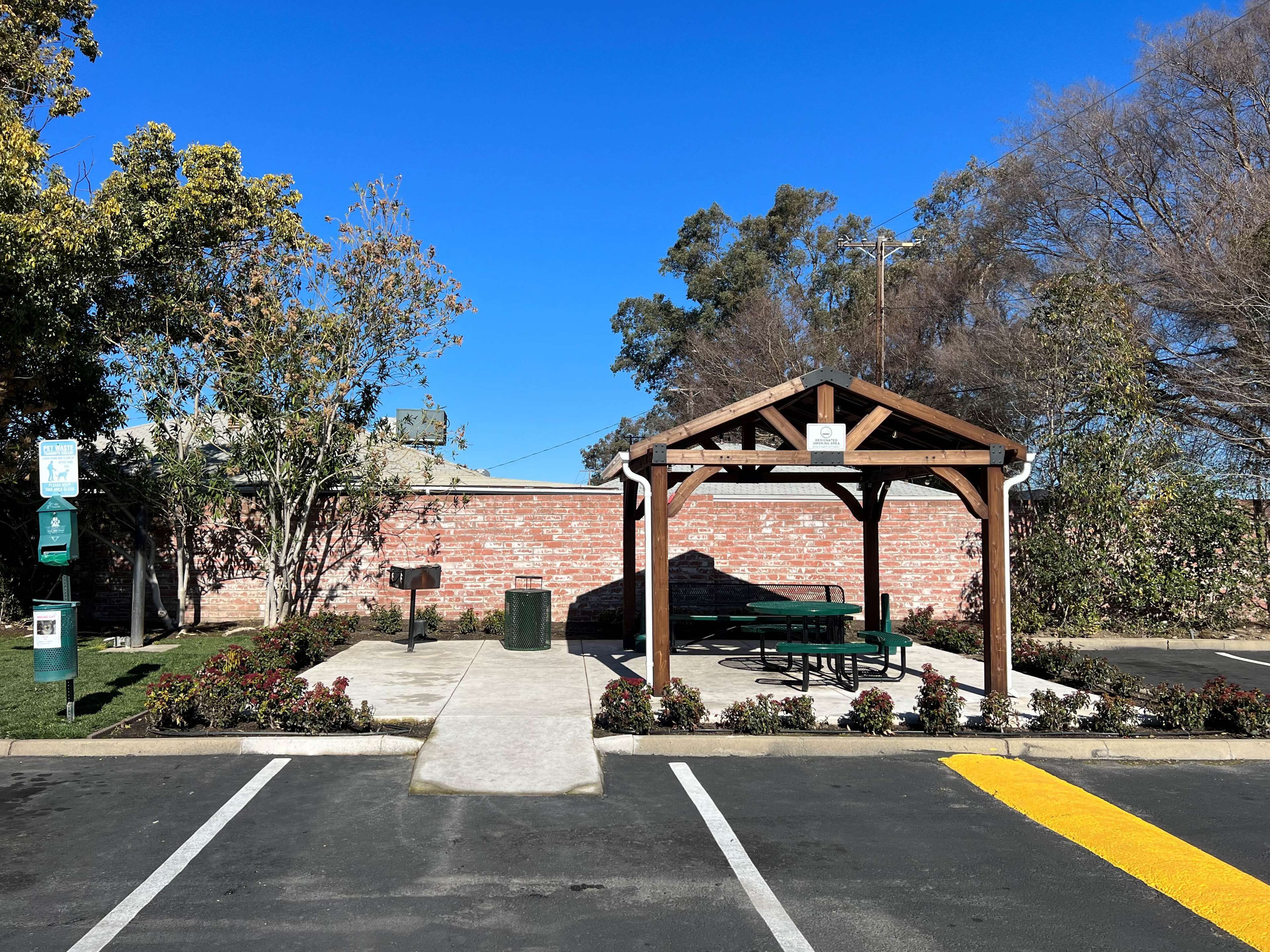 Outdoor wedding area