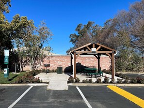 Outdoor wedding area