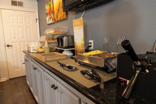 Free buffet breakfast