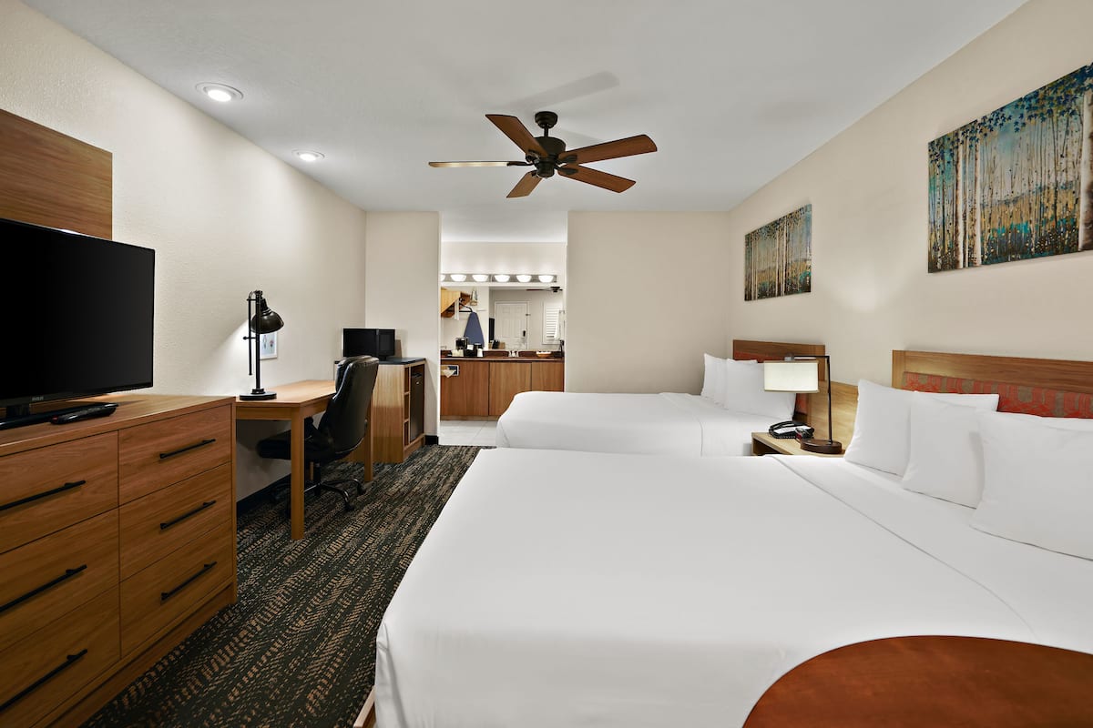 studio suite, 2 queen beds, non smoking | 1 bedroom, premium bedding, individually furnished, desk