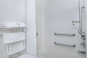 Room, 1 Queen Bed, Mobility Accessible, Non Smoking | Accessible bathroom