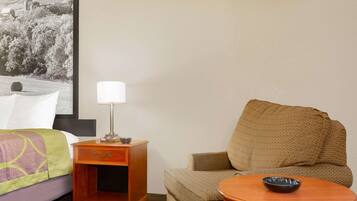 Desk, laptop workspace, iron/ironing board (on request)
