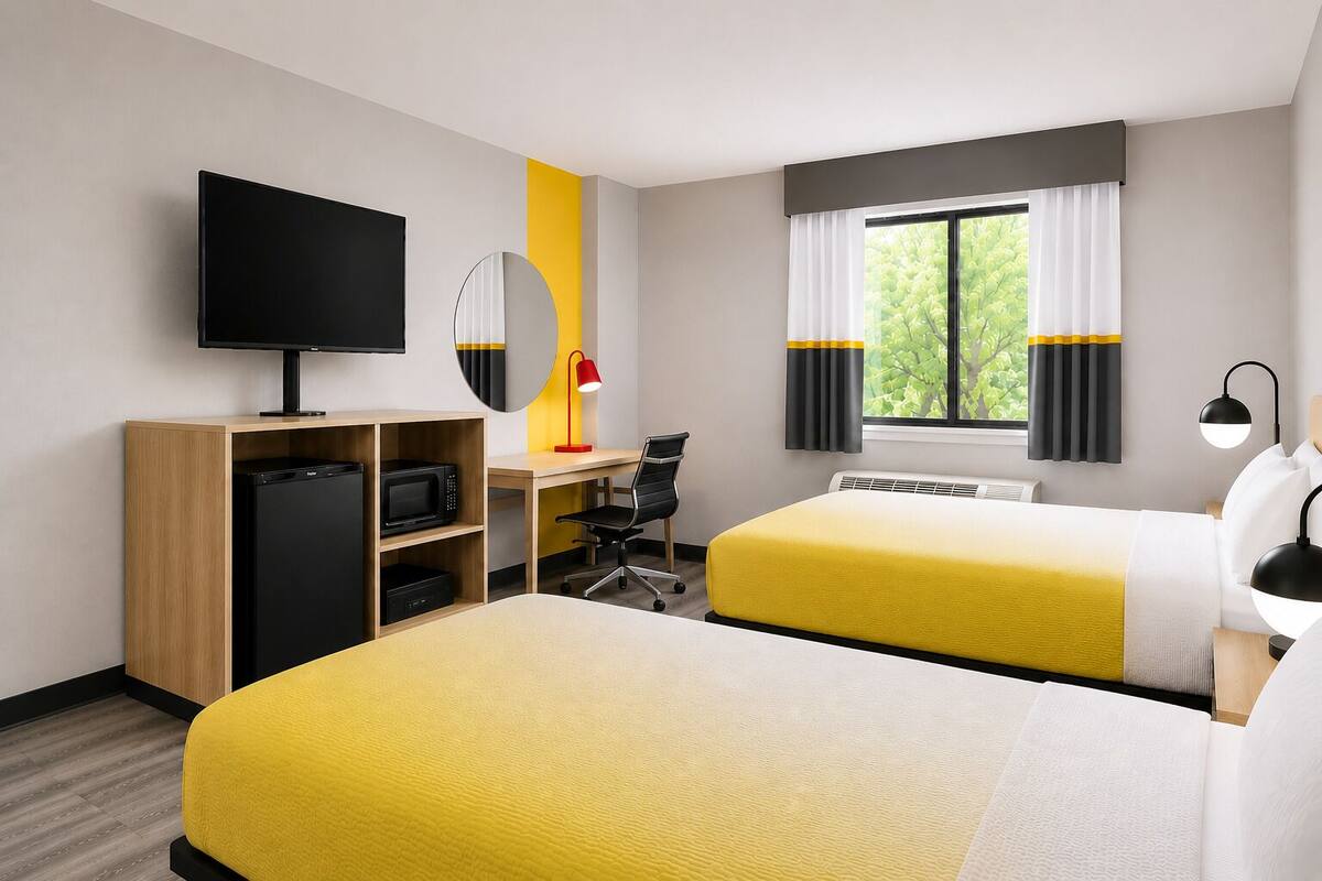 Desk, iron/ironing board, WiFi (free), bed sheets