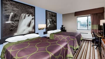 Desk, iron/ironing board, free cribs/infant beds, free WiFi