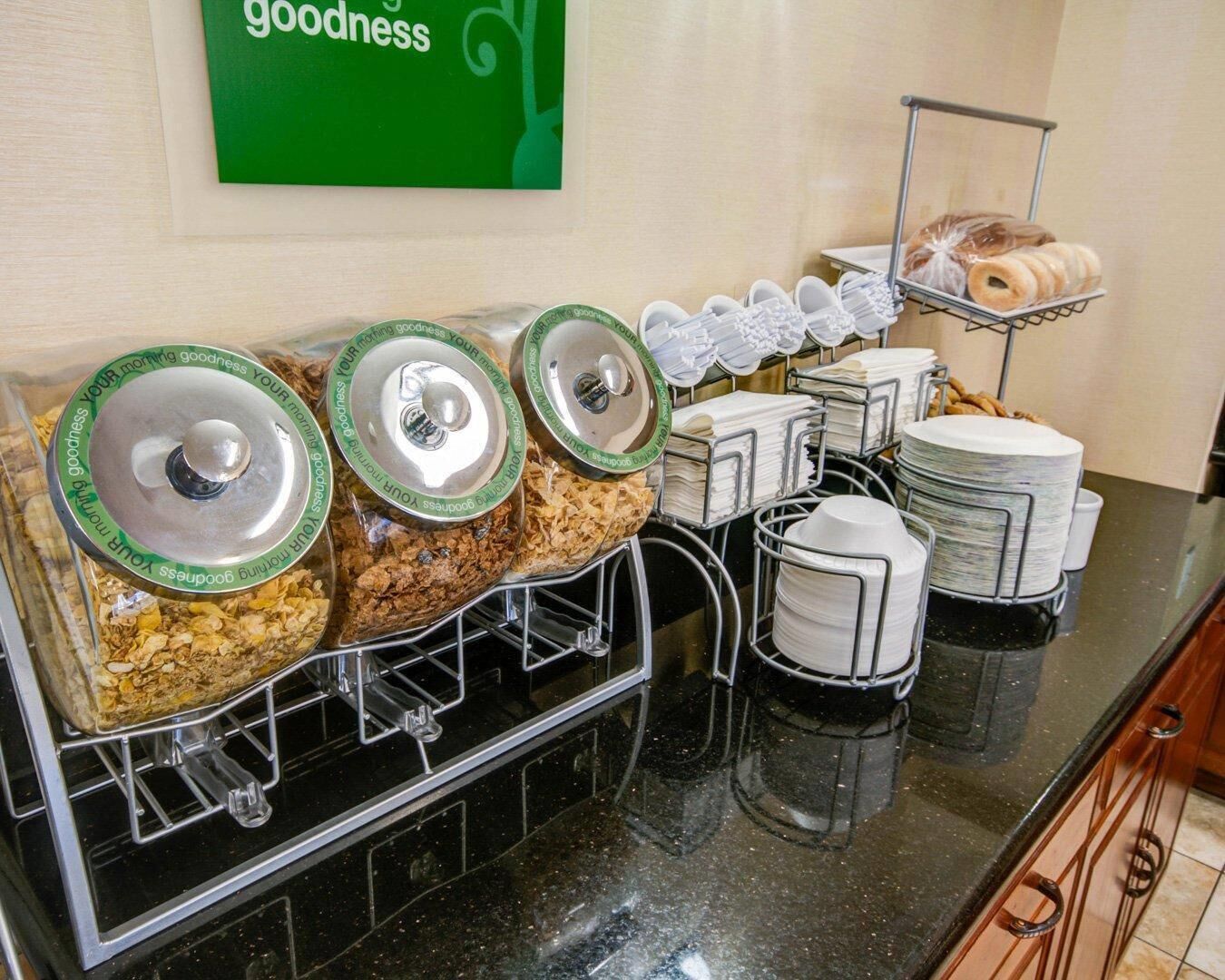 Free daily buffet breakfast