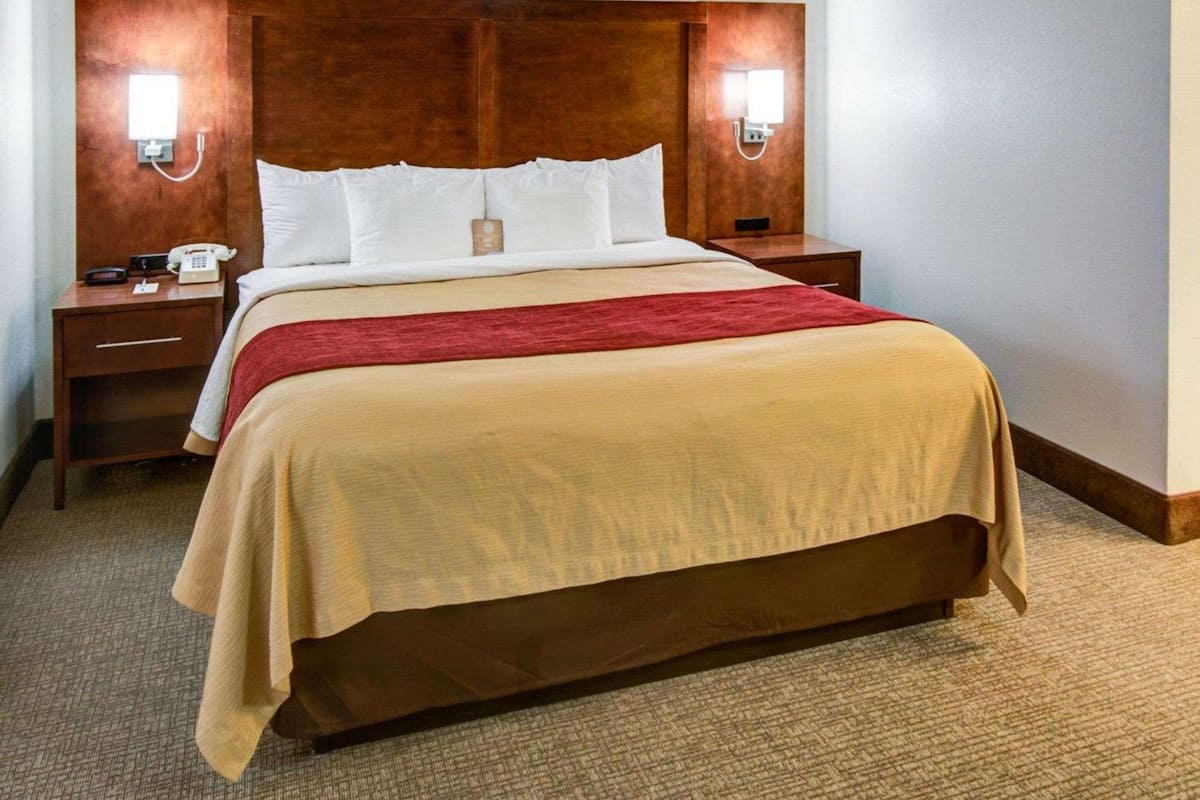 Ropa de cama de alta calidad, colchones con pillow-top y escritorio