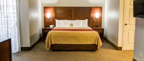 Room, 1 King Bed with Sofa bed, Non Smoking, Corner | Premium bedding, pillowtop beds, desk, blackout drapes