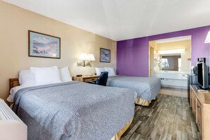 Room, 2 Double Beds, Smoking | Desk, free WiFi, bed sheets