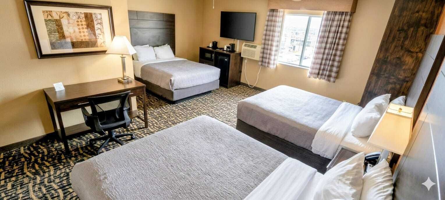 Suite, Multiple Beds, Non Smoking | Premium bedding, down duvets, desk, blackout curtains