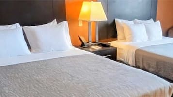 Room, 2 Queen Beds, Non Smoking | Premium bedding, down comforters, desk, blackout drapes