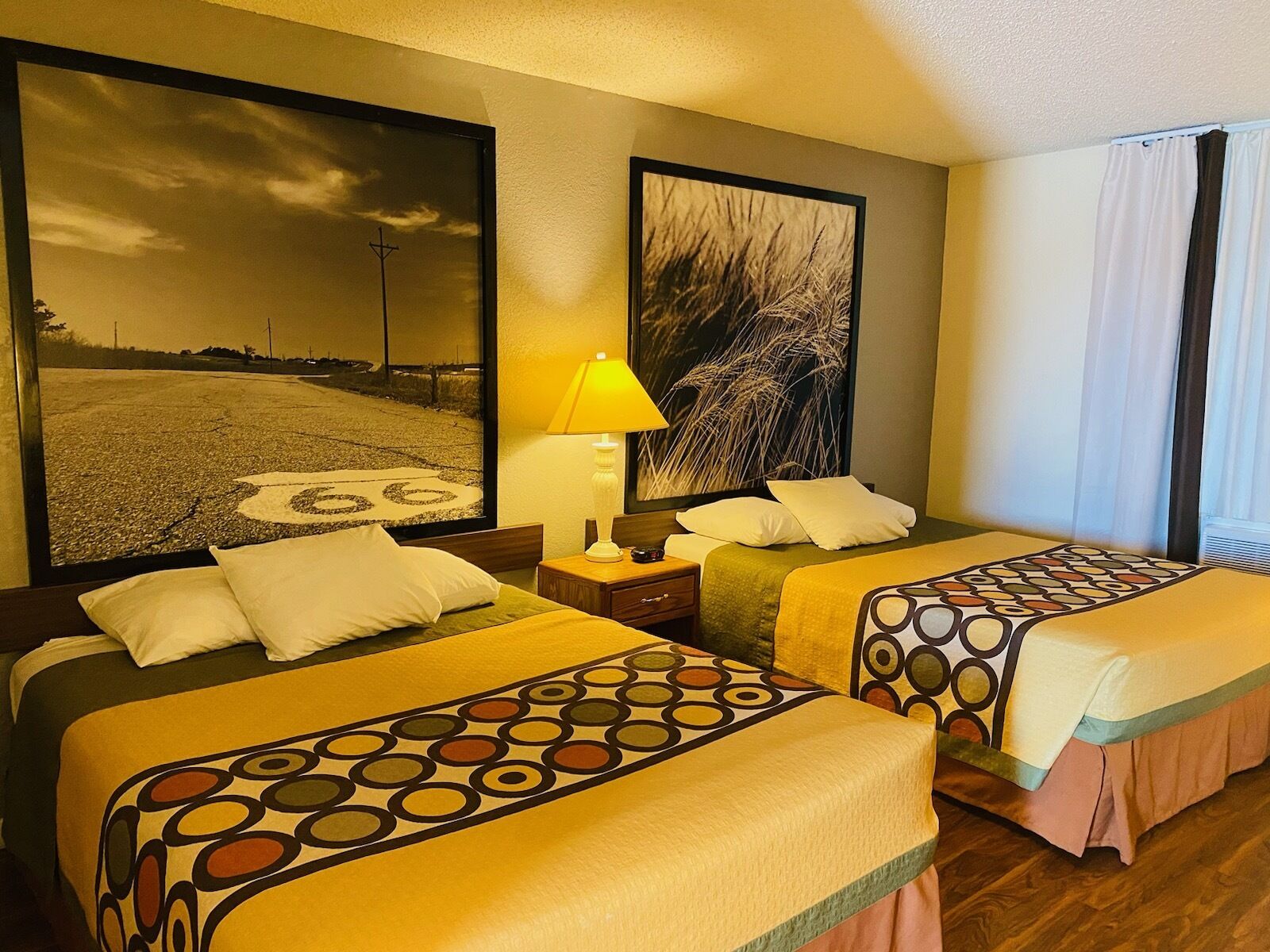 Room, 2 Queen Beds, Accessible, Non Smoking (Bathtub w/ Grab Bars) | In-room safe, blackout curtains, iron/ironing board