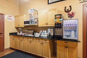 Free daily on-the-go breakfast 