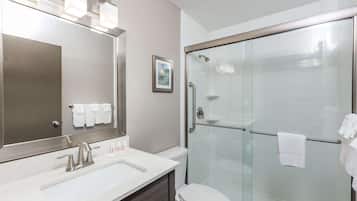 Free toiletries, hair dryer, towels