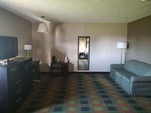 Studio Suite, 1 King Bed, Non Smoking | Living area | TV
