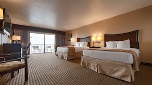 Standard Room, 2 Queen Beds, Non Smoking, Refrigerator & Microwave