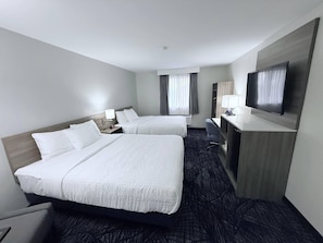 Escritorio, wifi gratis y ropa de cama