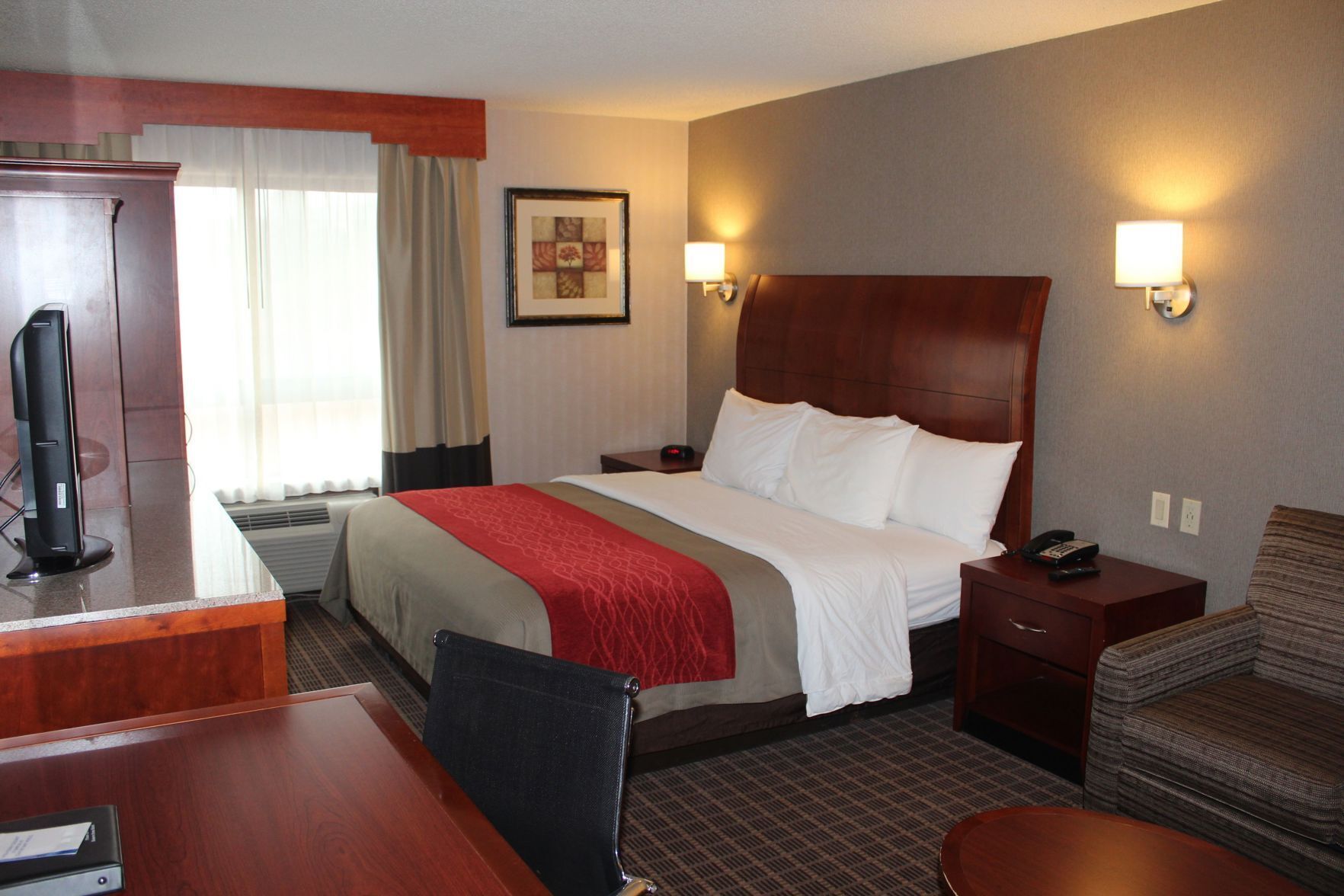Pillow-top beds, blackout curtains, iron/ironing board, free WiFi