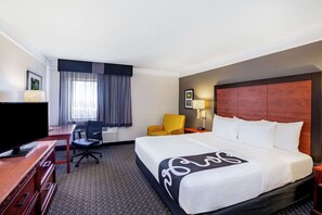 Zimmer, 1 King-Bett | Hochwertige Bettwaren, Schreibtisch, Verdunkelungsvorhänge