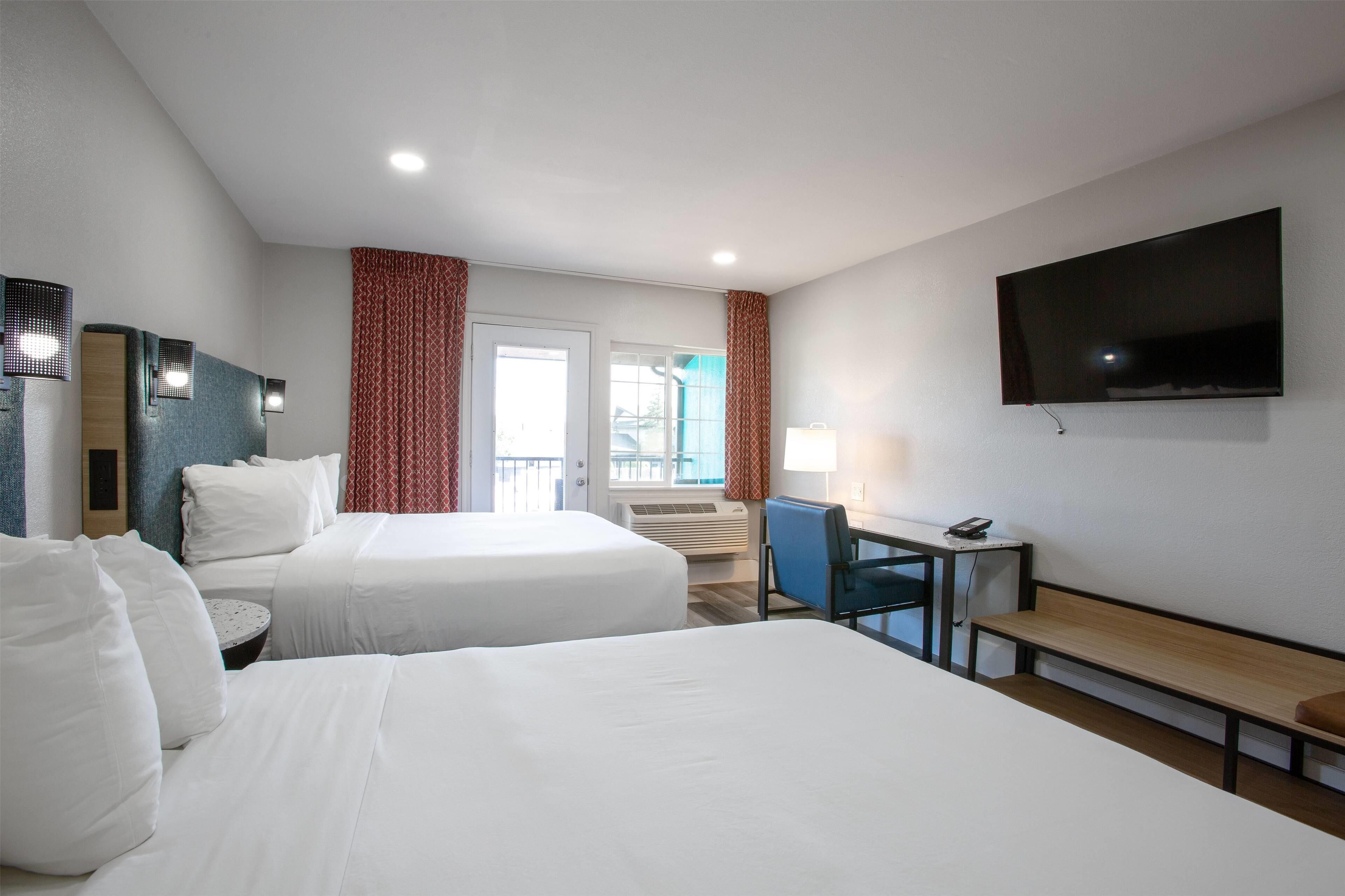 premium bedding, pillow-top beds, individually furnished, desk