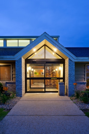 Front of property – evening/night