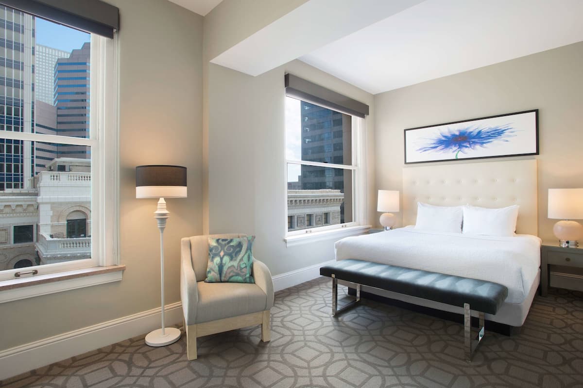 1 bedroom, hypo-allergenic bedding, pillowtop beds, in-room safe