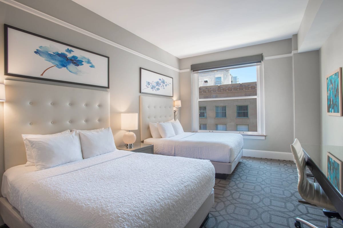 1 bedroom, hypo-allergenic bedding, pillowtop beds, in-room safe